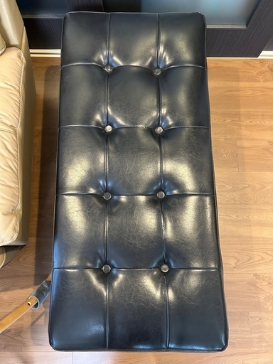収納付き腰掛けソファーベンチ黒ブラック