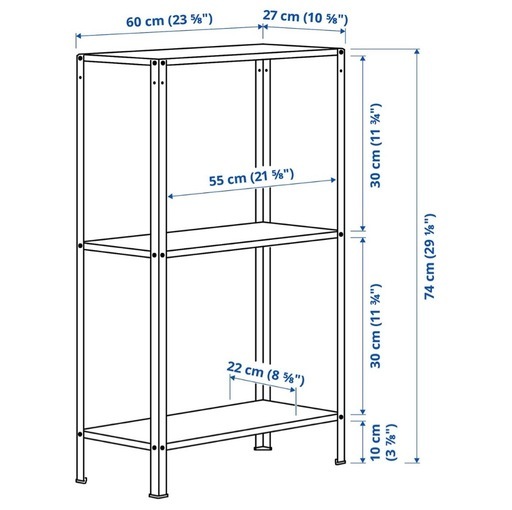 IKEA ラック (お茶) 新大阪の収納家具《スチールラック》の中古