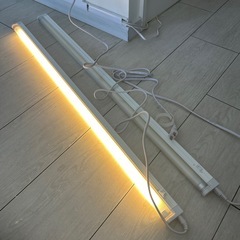 LEDバーライト 電球色 87cm 2本セット 間接照明 コンセント式 動作確認済みの画像
