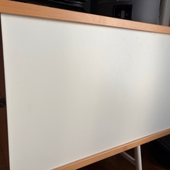 ★無料★美品★テレビ台 棚　ホワイト 天然木  幅 170cmの画像