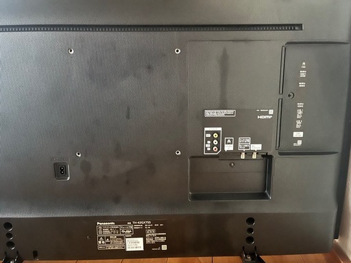 Panasonic 43型 4Kテレビ TH-43GX750 2019年製 リモコン付 動作OK