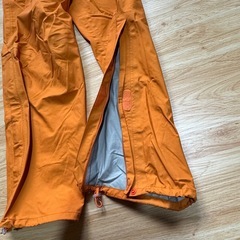 whole earth GORE-TEX pants オレンジ レインパンツ Sの画像