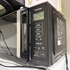 アイリスオーヤマ 電子レンジ 22L ブラックの画像