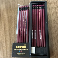 硬筆用3Bえんぴつ　新品11本+消しゴムの画像