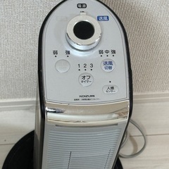 コイズミ　送風機能付きファンヒーターの画像