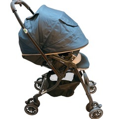 美品🌟新生児からOK combiベビーカー メチャカルハンディ オート4キャス エッグショックの画像