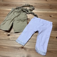 女の子　80 長袖　ズボン　肌着の画像