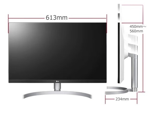 LG 27UL850-W 4K IPS 27インチモニター LG モニター ディスプレイ 27インチ USB-C 4K IPS はね LG 27UL850-W 