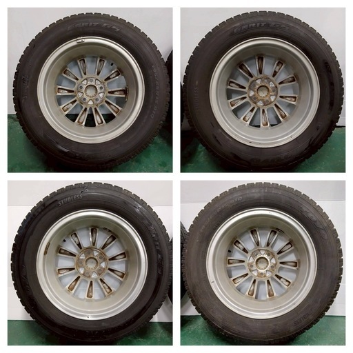 スバル純正ホイール15×6J PCD 100 ? OFF 48 5H/TOYOトーヨー GARIT GS タイヤ 195/65R15 スタッドレスタイヤ 冬タイヤ_4