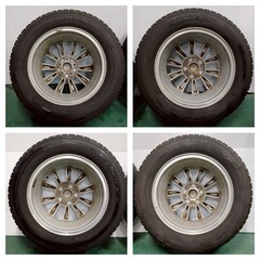 スバル純正ホイール15×6J PCD 100 ? OFF 48 5H/TOYOトーヨー GARIT GS タイヤ 195/65R15 スタッドレスタイヤ 冬タイヤの画像