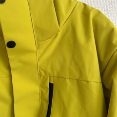 アウトドアジャケット XL ライムイエロー 防水防風 インナー付き
の画像