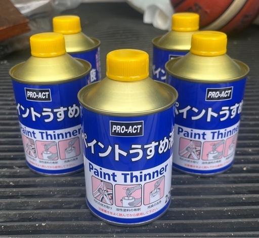 ペイント　うすめ液　　220ml  5缶