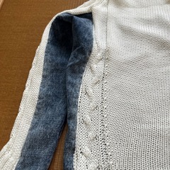 スコットクラブ　切り替えデニムセーターの画像
