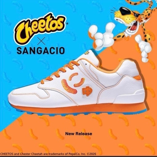 Cheetos x Sangacio 限定コラボ にゅスニーカー