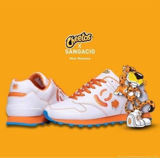 Cheetos x Sangacio 限定コラボ にゅスニーカー