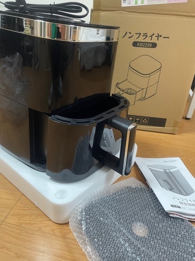 ノンフライヤー 1.2L エアフライヤー 電気 フライヤー 1〜2人用 新品、未使用ノンフライヤー　,あぶらをつかわないフライヤー