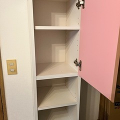 洗面台 キッチン 収納棚の画像