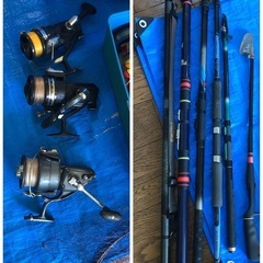 釣り道具いろいろ一式の画像