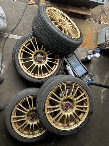 【美品】SUBARU 純正 STI 18インチホイール 1本 DUNLOP WINTER MAXX SUBARU スバル WRX STI 純正 18インチ ダンロップ WM01