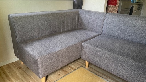 【2023年製】北欧風 ダイニングソファセット（2点）脚の取り外し可能