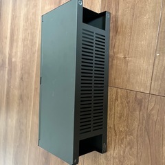 (美品) 無印良品 スチールタップ収納箱フラップ式・ダークグレーの画像