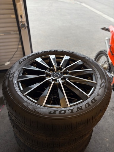 新車外し レクサスGX550 バージョンL 純正22インチ　4本タイヤホイールセット　LEXUS