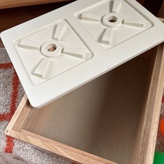 無印良品おままごと　ガスキッチン　収納BOXの画像