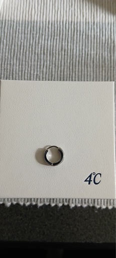 4°C   フープピアス シルバー