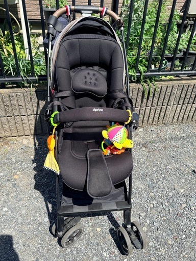 中古】荒川区のベビーカー、バギーを格安/激安/無料であげます・譲り 【お譲り決定】《美品》アップリカ　ベビーカー　ラクーナクッション　フリーAD　ベージュ