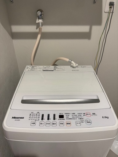 【2022年製】ハイセンス 6.0kg 洗濯機 (HW-G60A) 状態良好