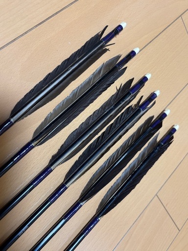 弓道ジュラルミン矢　EASTONXX75 2015 6本　長さ99cm 矢筒付き【交渉中
】
