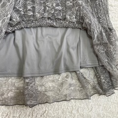 レーススカート  グレーの画像