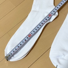 靴下 無地白 メンズ 新品 2足の画像