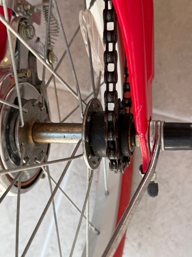 コカコーラ 折りたたみ自転車 ミニベロ 赤 レトロデザイン インテリアにも