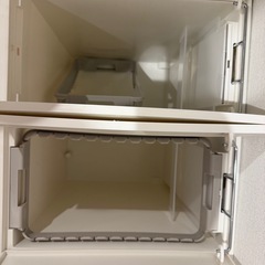 KEYUCA arrots ダストボックスLホワイト ゴミ箱 27Lの画像