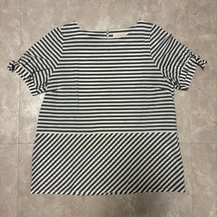 chocol raffine robe ボーダー トップス ボーダーカットソーの画像