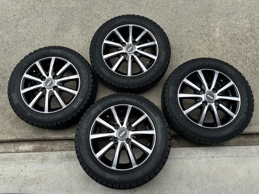 155/65R13 GOODYEAR スタッドレス アルミホイール付