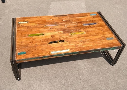 d-Bodhi/ディーボディ FERUM COFFEE TABLE フェルム チーク古材 インダストリアル 幅120 コーヒーテーブル 中古家具 店頭引取歓迎 R7345 d-Bodhi (ディーボディ) ローテーブル FERUM｜トレファクONLINE