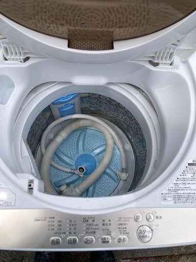 TOSHIBA 洗濯機　5.0キロ 中古全自動洗濯機 Toshiba 5.0Kg - e-しらくら