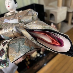 高級 雛人形 三段飾り フルセット 桜蒔絵 ぼんぼり点灯 状態良好の画像