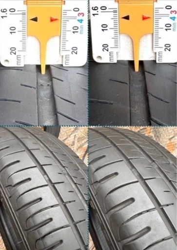「商談中」❶155/65R14 新品中古タイヤ4本