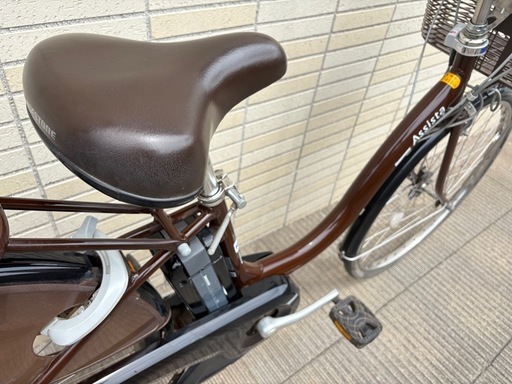 東京23区配達無料　新基準　ブリヂストン　ボーテアシスタ　新品バッテリー8.9Ah リチウム 電動自転車☆中古☆BS ■26インチ 🚲ブリヂストンアシスタ⭐️8.9Ah 26インチ電動自転車中古 NO.0503