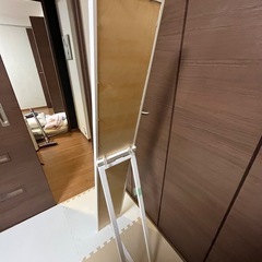     全身鏡 スタンド式 幅22cm 省スペースの画像