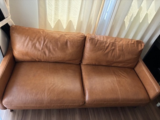 ニトリ　本革ソファ2.5人掛け
