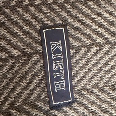 KITH ヘリンボーンマフラー グレー系の画像