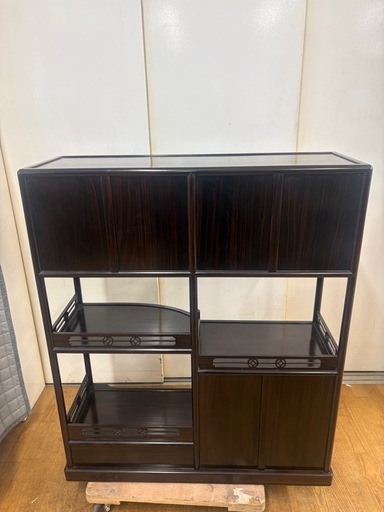 ジモティー特別価格? N1390★茶箪笥★茶棚★茶道具★幅890mm