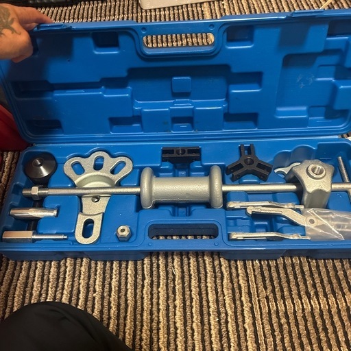 9ウェイスライドハンマープーラーキット 車軸ベアリングハブオートセット 車軸フロントリアホイールベアリング デントハブ ギアプーラーリ