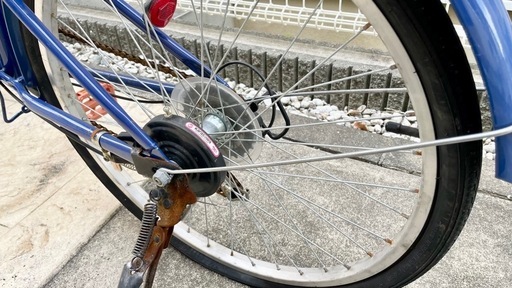 24インチ ブルー　折りたたみ自転車