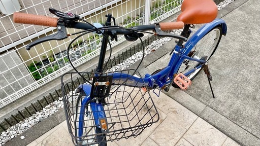 24インチ ブルー　折りたたみ自転車