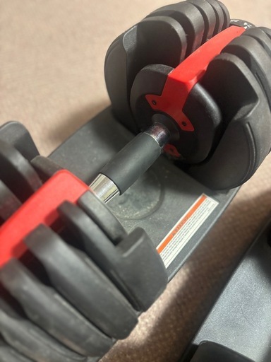 ダンベル 24kg 1秒で重量変更　可変式　引き取り限定！